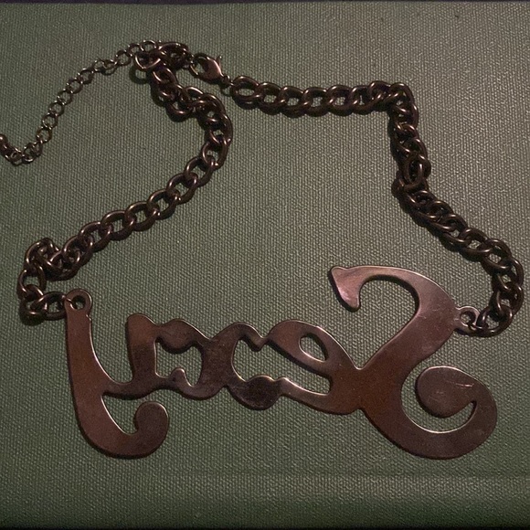 Black chain necklace - Picture 4 of 4